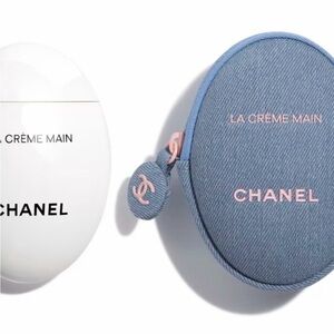 Limited edition CHANEL La Crème Main
Hand Cream with Blue denim Case